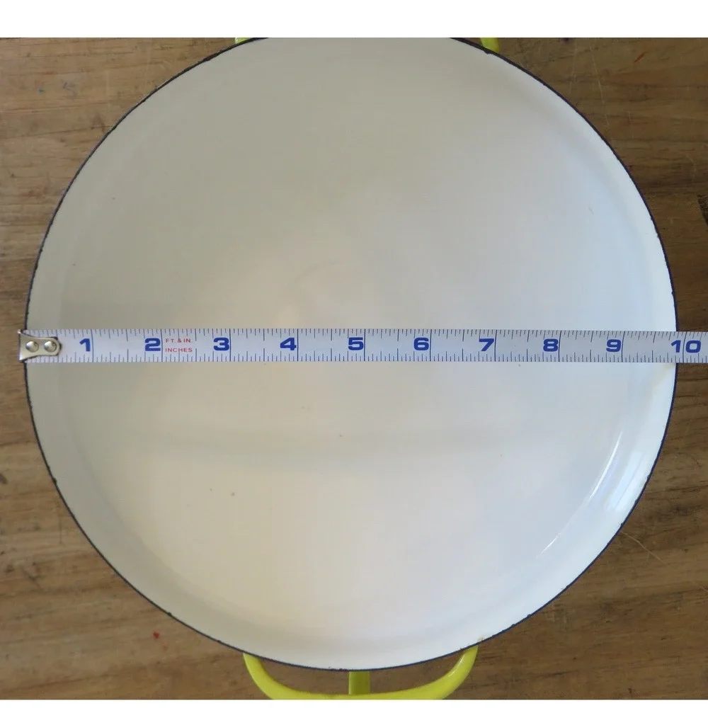 Dansk Kobenstyle Yellow Enamel Paella Pan 10